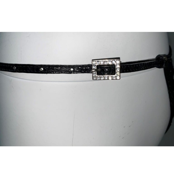 Gucci Vintage 1998 Crystal And Leather and Leather Bikini Bottom Only Sz 40 - Picture 2 of 6